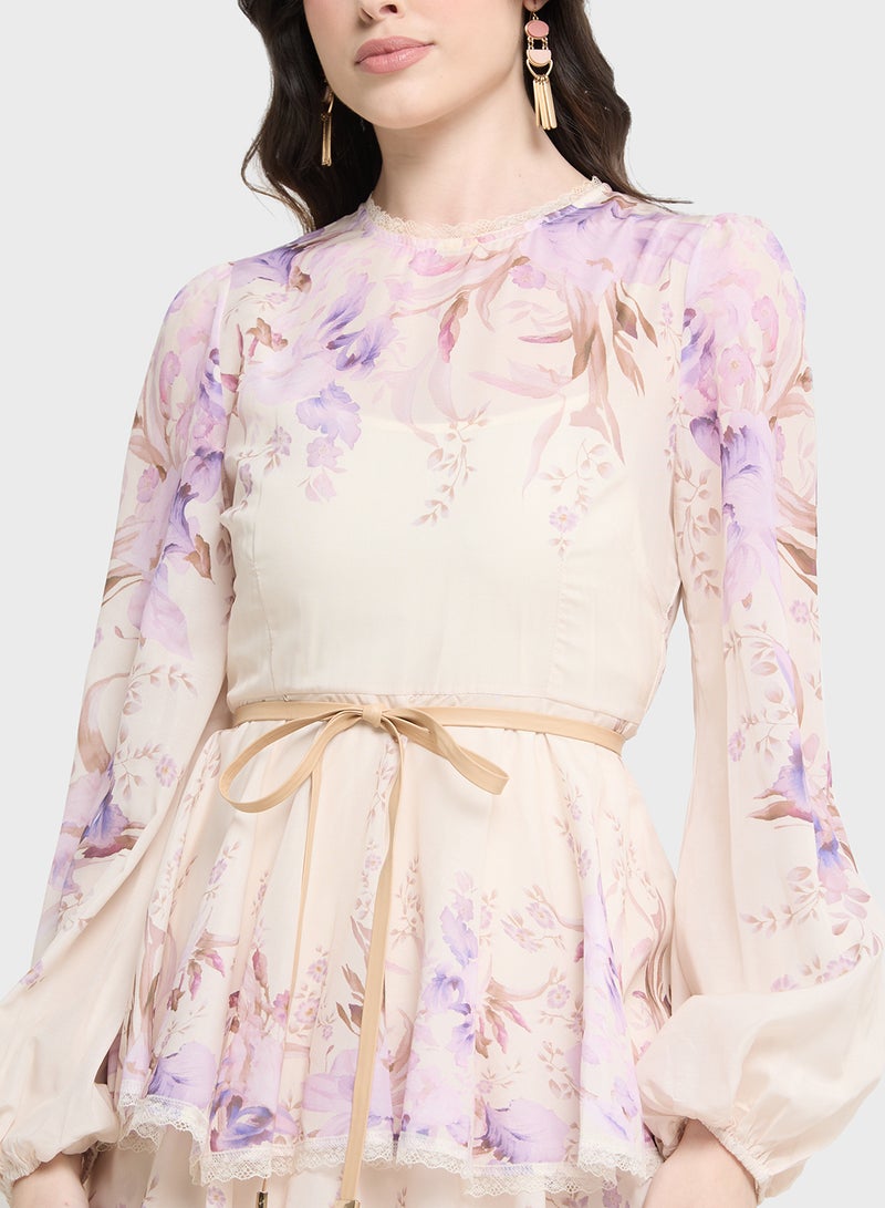 Khizana Tiered Floral Dress - Image 3