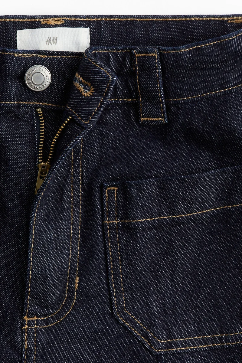 H&M Crease-front denim trousers