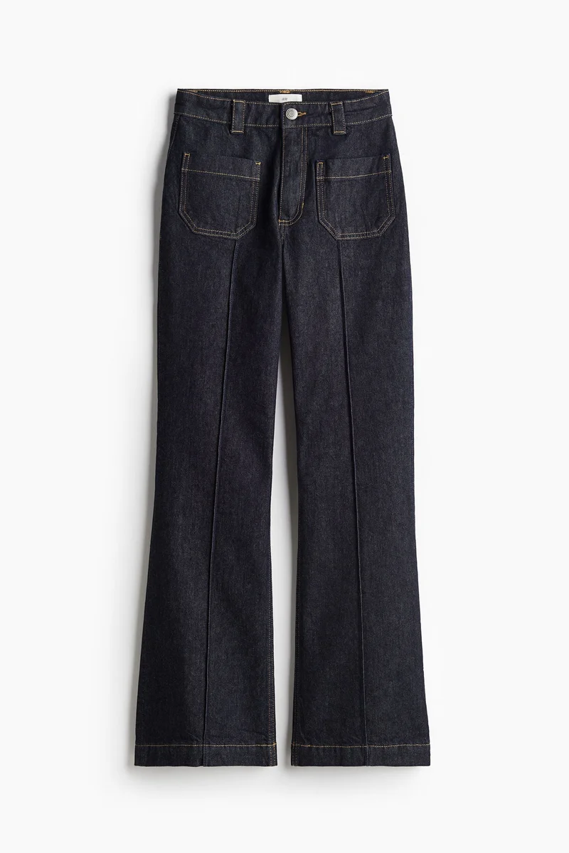 H&M Crease-front denim trousers
