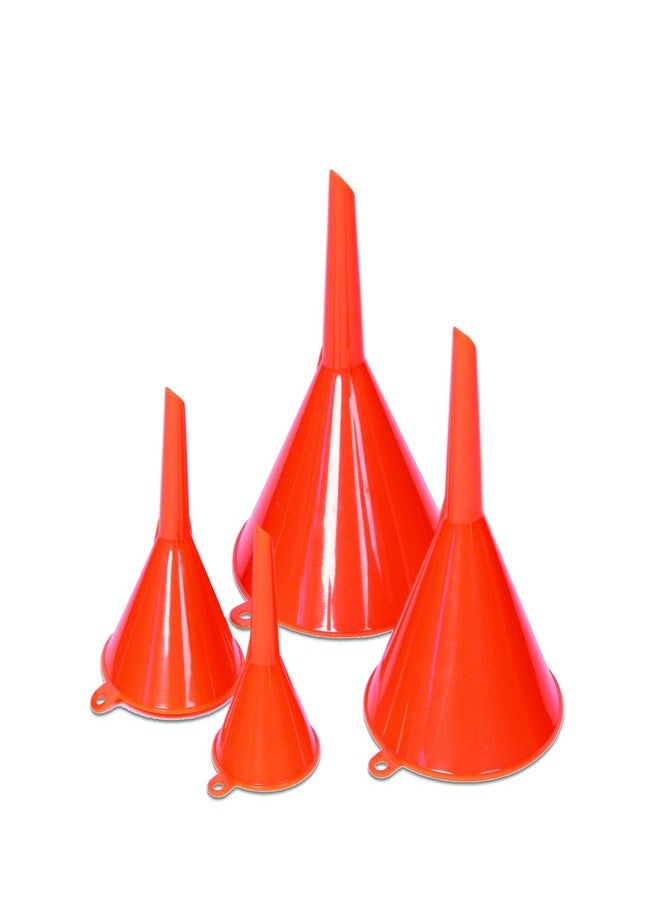 ويرثكو 32837 قمع أورانج فانل كينج الاقتصادي، عبوة من 4 قطع (3/4 أونصة، 2 أونصة، 6 أونصة، 10 أونصة) - Image 1