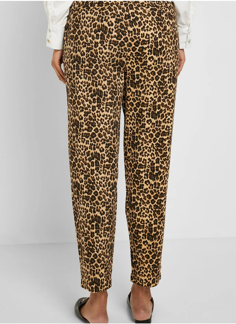 ELLA Leopard Print High Waisted Pants