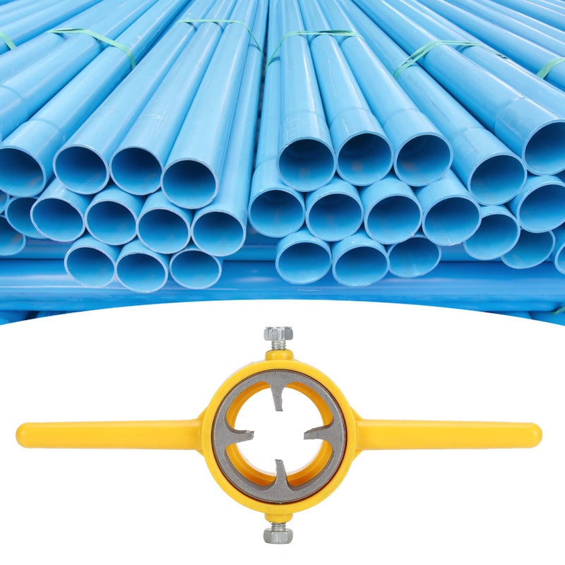 Manual Pipe Threader Kit 3 Dies Carbon Steel For PVC NPT Plastic Pipes DIY Plumbing - Image 5