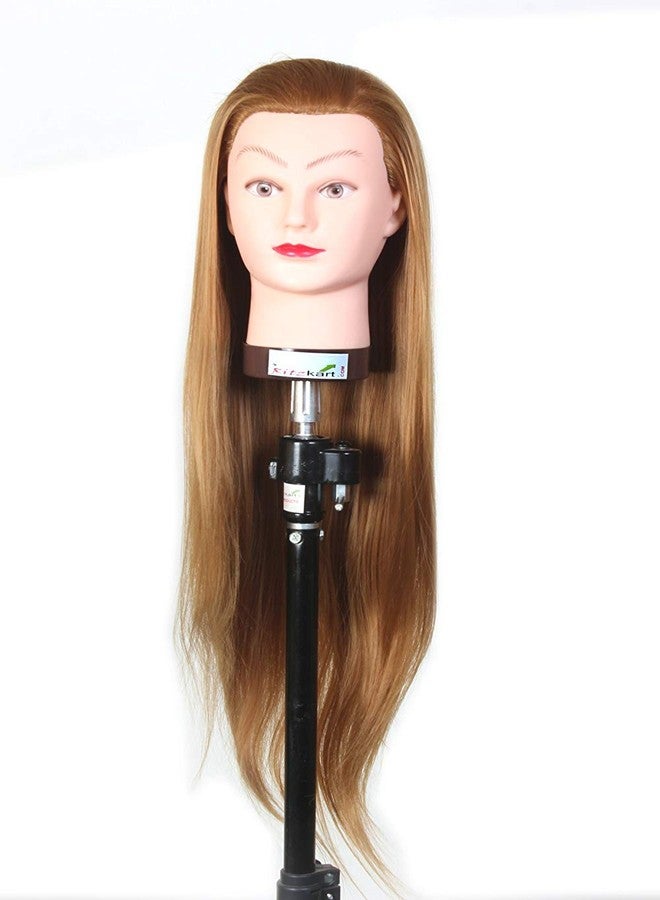 ريتزكارت دمية تدريب شعر صناعي ناعم وطويل من ريتزكارت بطول 27 بوصة، مع حامل صغير مجاني (أسود) - Image 2