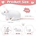 Kasyat 4 Pcs Fake Rat Stuffed Animals 7 Inch Fake Mouse Plush Toys Soft Cuddly Stuffed Mouse Realistic Rat Plushies for Birthday Prank Props April Fools TricksWhite - Image 4