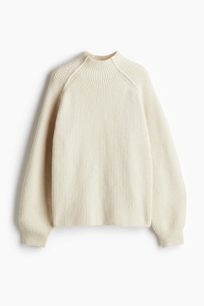 H&M Rib-Knit Turtleneck Jumper