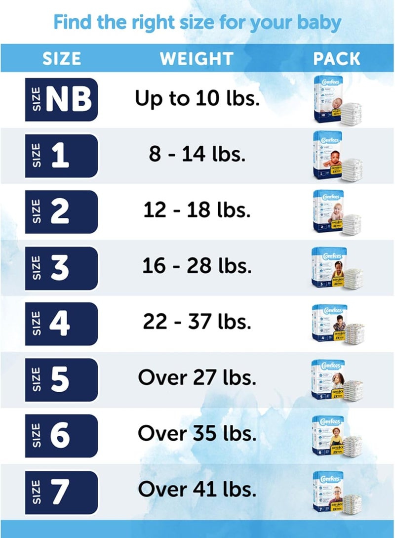 Comfees Premium Baby Diapers with Total Fit System for Boys  Girls Size 6 92Count - Image 4