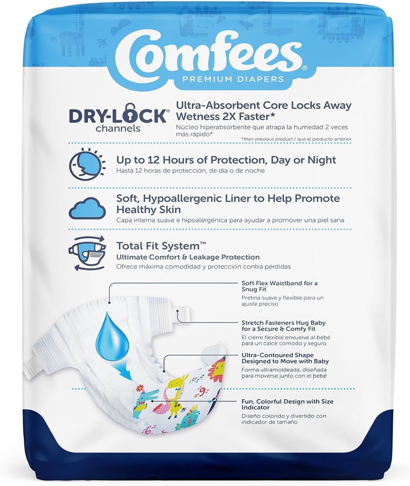 Comfees Premium Baby Diapers with Total Fit System for Boys  Girls Size 6 92Count - Image 3