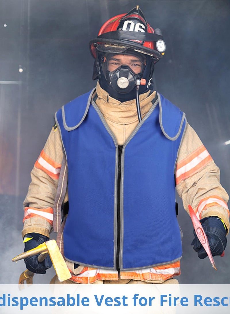 SOLARAE Cooling Vest for High Temperature, Fire Rescue Vest, Includes 20 PCS of Ice Packs, Cooling Clothes for Hot Temperatures, 6 Pockets for Convenience. - Image 2