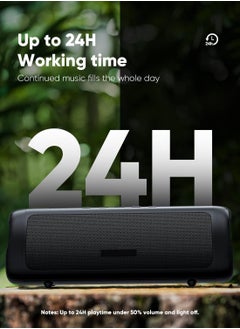 General Bluetooth Speaker, IPX5 Waterproof Speaker with HD Sound, Up to 24H Playtime, TWS Pairing, BT5.3, Portable Wireless Speakers for Home,Party,Outdoor,Beach, Electronic Gadgets, Birthday Gift (Black)  - Image 3
