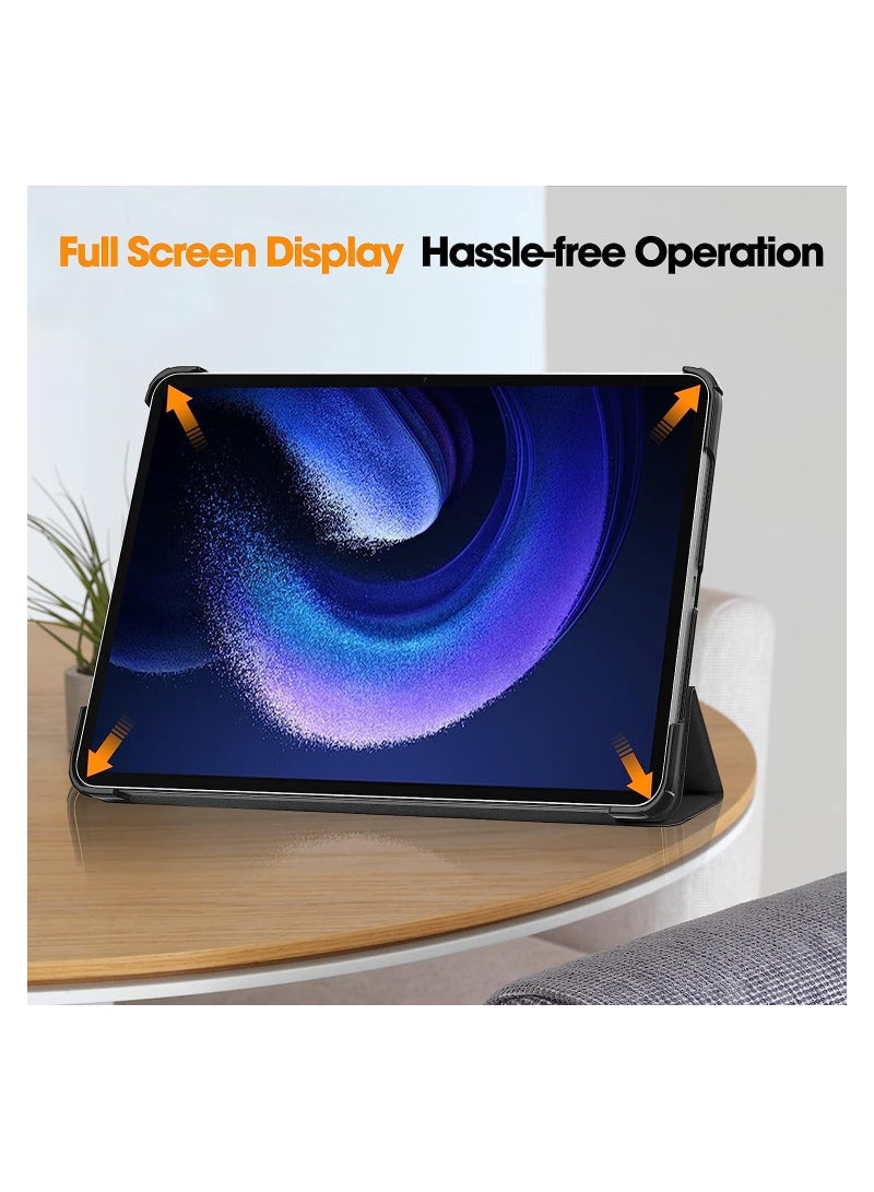 VKL Xiaomi Pad 6 /Pad 6 Pro cover,Hard Shell Smart Cover Protective Slim Case for Xiaomi Mi Pad 6 /Pad 6 Pro Black  - Image 3