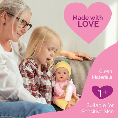 Adora Sweet Baby - 11” Soft & Cuddly Baby Doll, Realistic Features, Gentle Scent, Machine Washable, Lightweight & Easy to Hold | Adorable Playmate (Pineapple) - Image 4