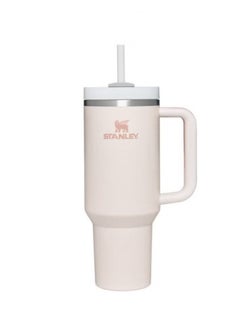 Stanley Quencher H2.0 Flowstat Vacuum Insulated Stainless Steel Tumbler with Lid and Straw for Water, Iced Tea, Coffee, Smoothies and More, Cream, 40 oz