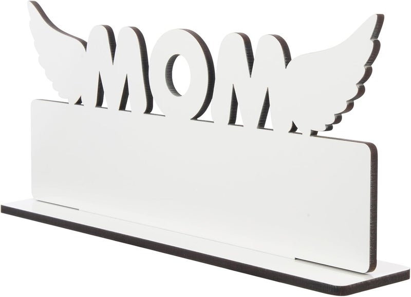 Healifty Sublimation DIY Photo Frame Table Ornament 285x125x5mm Mdf Board for Mother's Day Party Table Centerpiece Home Decoration - Image 1