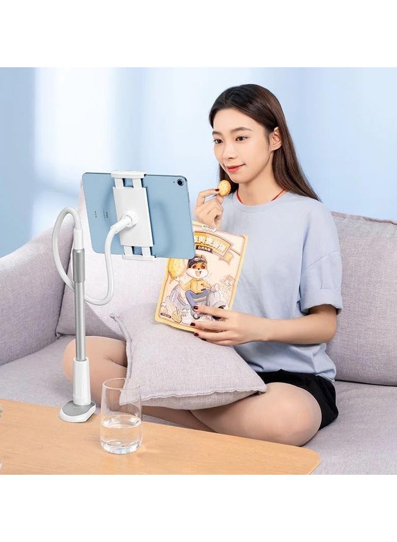 Benks L39 Lazy Telescopic Phone Bracket, 360-Degree Rotation, Silicone Pad, 4-11 inch Device Compatible, 350g, ABS/Aluminum Alloy/Silicone - Image 3