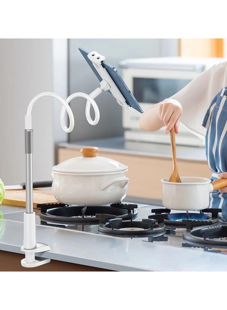 Benks L39 Lazy Telescopic Phone Bracket, 360-Degree Rotation, Silicone Pad, 4-11 inch Device Compatible, 350g, ABS/Aluminum Alloy/Silicone - Image 4