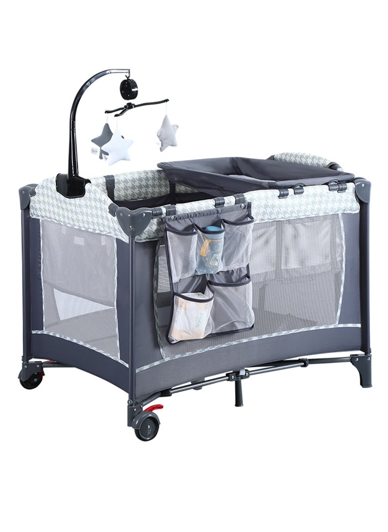 MaBaby - Portable Crib for Baby, Portable Baby Playpen with Detachable Bassinet and Changing Table - Image 1