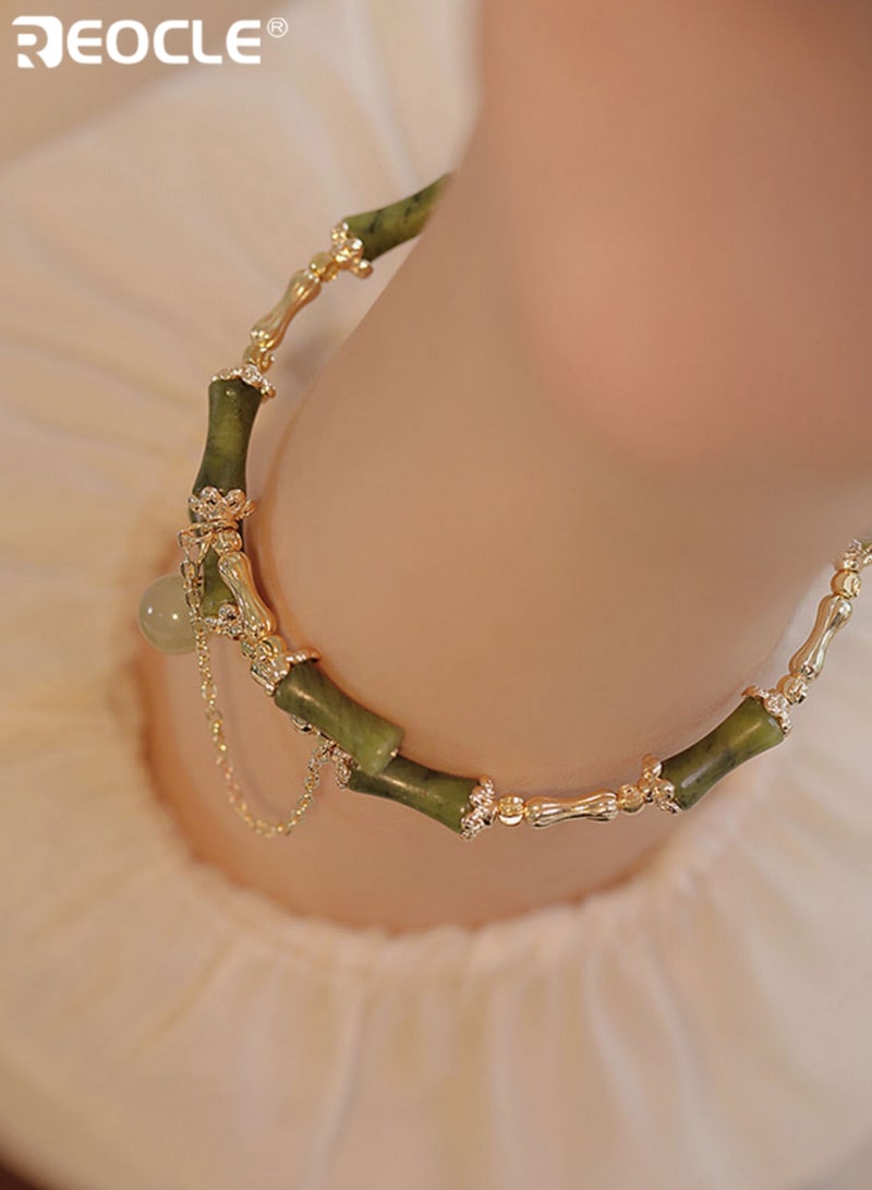 ريوكل سوار نسائي مصنوع يدويًا من خرز الخيزران بتصميم على شكل زهور، مجوهرات نسائية بوهيمية بلمسات معدنية لمناسبات غير رسمية، مثالي للنساء - Image 5