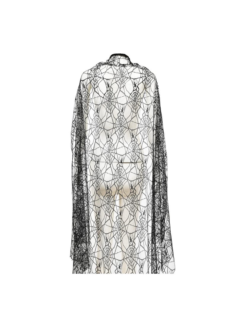 SYOSI - Spider Web Cape, Halloween Cape Women Witches Robe Cape Cloak Unisex Fancy Dress Up Costume, The Neckline Is Tied, No Odor for Parties, Holiday Bashes and More(1 Pack) - Image 1