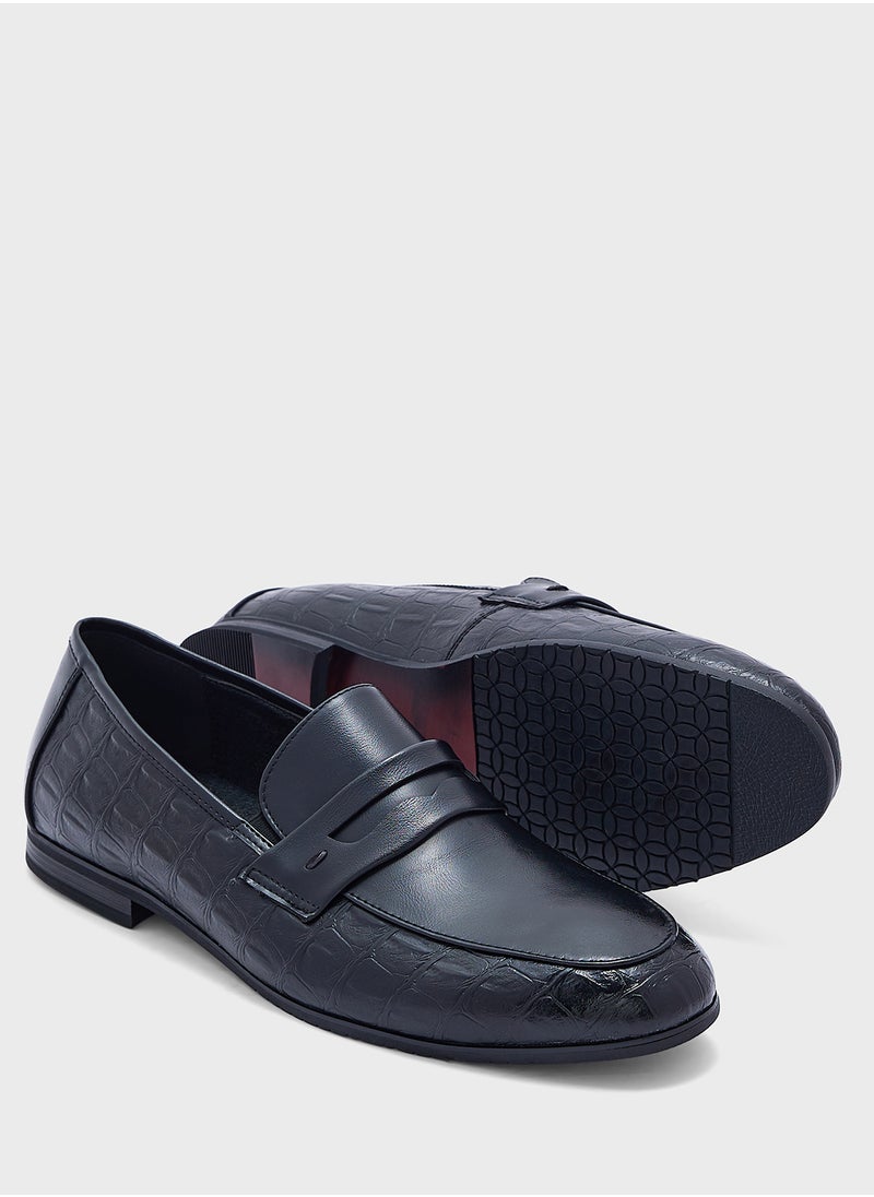 Robert Wood - Textured Look Formal Slip Ons - Image 1