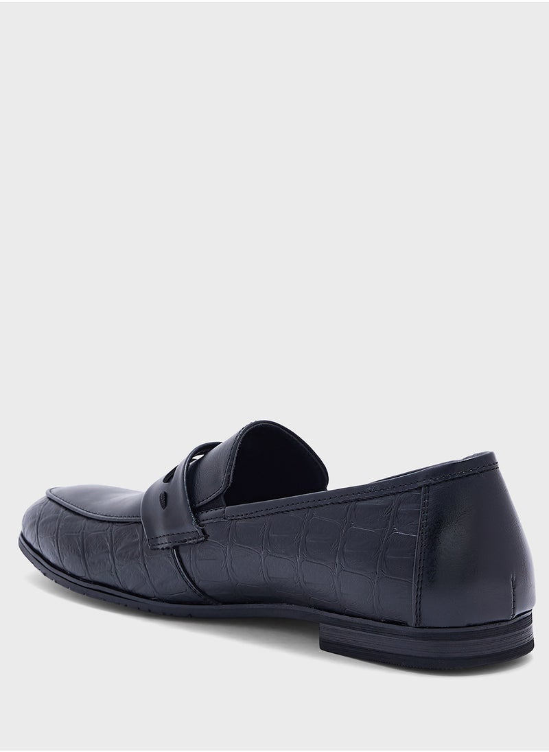 Robert Wood - Textured Look Formal Slip Ons - Image 1