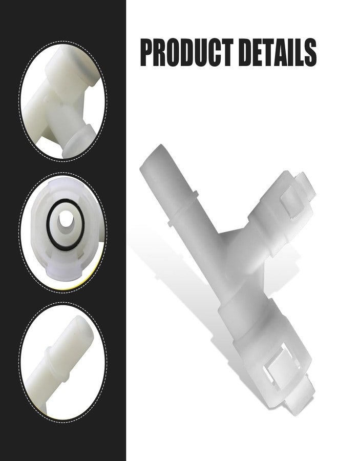 Sephile 2 PCS Heater Inlet Hose Fitting, T-connector Three-way Cooling Water Pipe Joint, Original Replacements, Compatible with Select Cadillac/Chevrolet/GMC Models 15055343 15055342 (Black & White) - Image 3