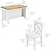KH866 112 Dollhouse Kitchen Islands Dining Table Chairs Set Miniature Kitchen with Stools Modern Wood Furniture for Dollhouse Room Decor Realistic Miniatures for Restaurant Bar Pub Barbie Crafts - Image 4