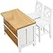 KH866 112 Dollhouse Kitchen Islands Dining Table Chairs Set Miniature Kitchen with Stools Modern Wood Furniture for Dollhouse Room Decor Realistic Miniatures for Restaurant Bar Pub Barbie Crafts - Image 2