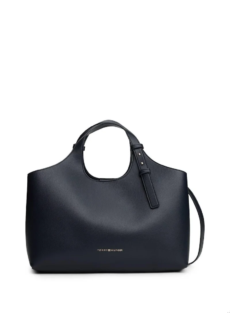 TOMMY HILFIGER Logo Satchel Handbag