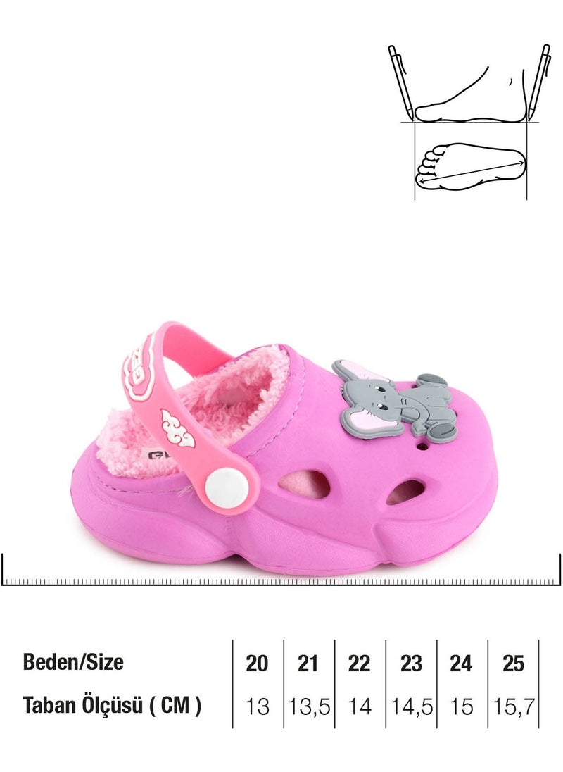 Gezer - Girls Winter Eva Plush Home Garden Nursery Slippers Sandals - Image 1