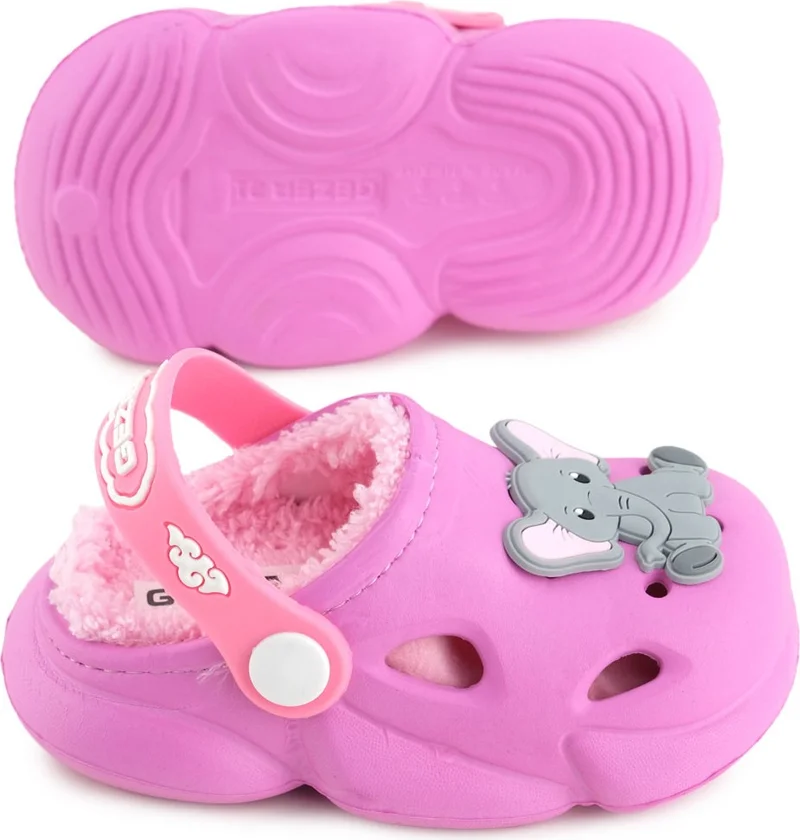 Gezer Girls Winter Eva Plush Home Garden Nursery Slippers Sandals