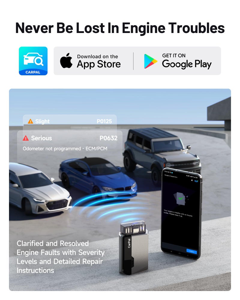 Topdon Carpal-Us Obd2 Code Reader Bluetooth  All System Obd2 Scanner For Ios & Android  Vehicle Health Check  6 Maintenance Services  Smog Check  Repair Guide  1 Year Free Update - Image 5
