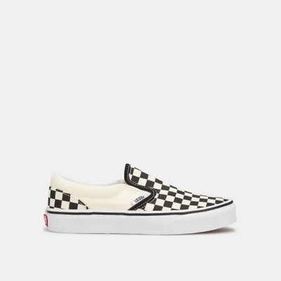 VANS Kids' Checkerboard Classic Slip-On Unisex Shoe (All Kids)