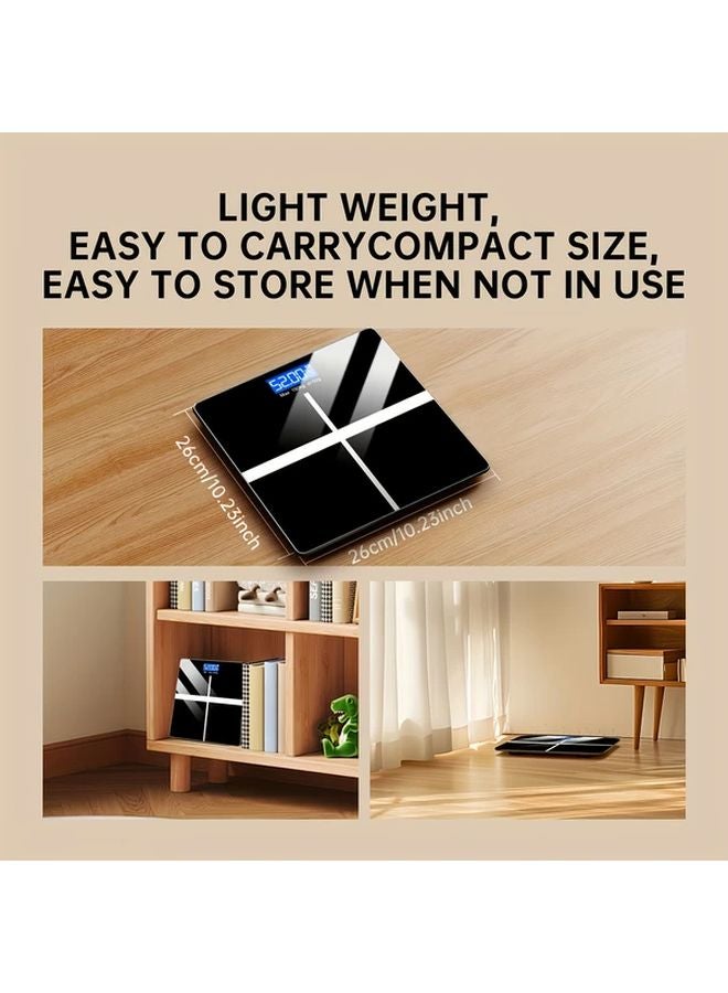 Pink Digital Bathroom Scale 180kg Capacity BMI Smart Weight Large LCD Display - Image 3