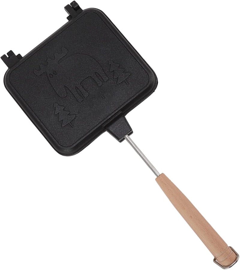 klarako Double Sided Stick ProofFrying Pan with Detachable Handle, Non Stick, Fast Heating, Wide Application for Breakfast, Bread, Eggs - Image 1