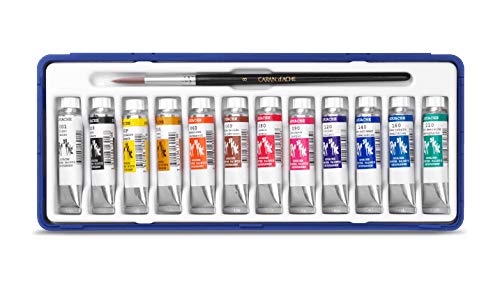 Caran D'Ache Paint Tubes, Gouache Studio, 12 Colors, Pack of 1 - Image 3