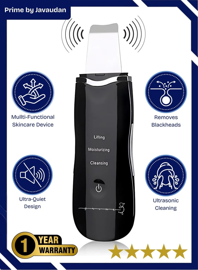 جهاز تنظيف البشرة الفاخر لإزالة الرؤوس السوداء بالموجات فوق الصوتية، جهاز تنظيف عميق للوجه ومزيل للرؤوس البيضاء، مستخرج البثور، منظف الوجه، مجرفة تقشير قابلة لإعادة الشحن - Image 1