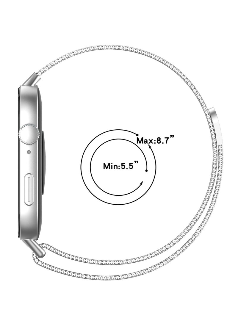 HW - Magnetic Statinless Steel Bracelet Wristband for Huawei Watch Fit 3 Black - Image 1