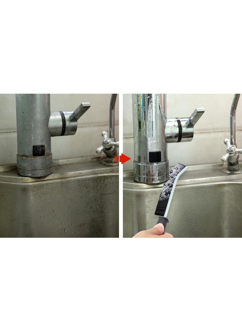Generic Narrow Corner Cleaning Brush (2 Pcs) - Small Crevice Cleaning Brush for Home Use - Bathroom Gap Cleaning Brush for Cleaning Dead Corners of Kitchen Tiles, Bathroom, Window Cracks, Multifunctional Brush - Window Gap Brush - Use for Cleaning Gap - Sink, Washing Machine, and Narrow Space Cleaning Brush  - Image 3