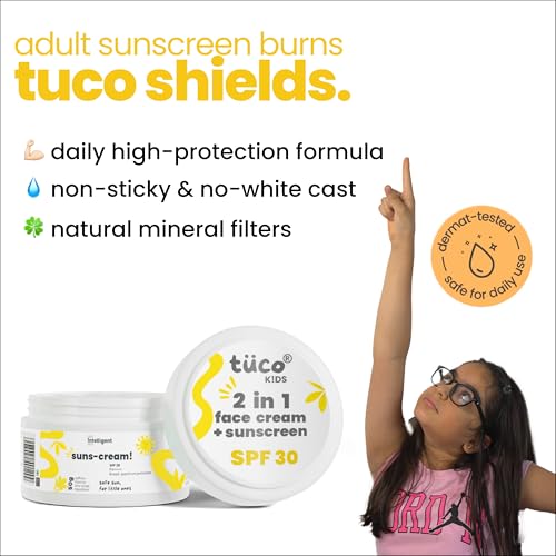 TuCo All Skin Kids 2 In 1 Face Cream + Sunscreen Spf 30 With Saffron Oil | Uva/Uvb Pa++++ | Broad Spectrumv | Benzophenone- 3, Avobenzone Free | 50Gm-Pack Of 2 | - Image 2