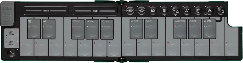 كورج كيبورد MIDI نانو كي فولد من كورج - لوحة مفاتيح قابلة للطي بـ 25 مفتاح مع USB-C و TRS-MIDI - أخضر ألبي - Image 2