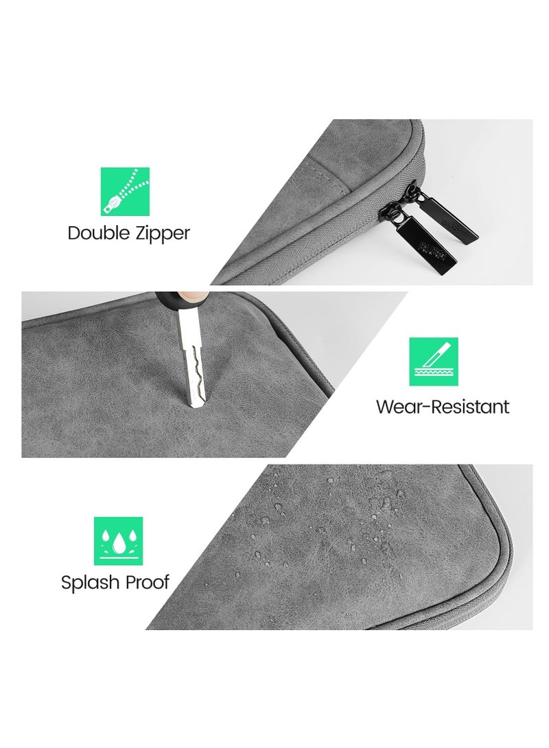 General Tablet Sleeve Bag for New iPad Pro 13-in M4 / iPad Air 13-in M2 2024, iPad Pro 12.9-in 6/5/4/3 2022-2018, Galaxy Tab S8+/S9+, Surface Pro 9/8/X/7/6, Travel Case iPad Bag for Men Women, Dark Grey  - Image 5