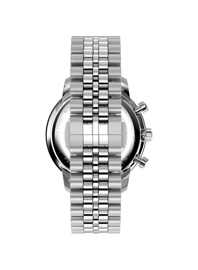 TIMEX Men's Waterbury Metropolitan 41mm Watch - Stainless Steel Bracelet Black Dial Stainless Steel Case - Image 3