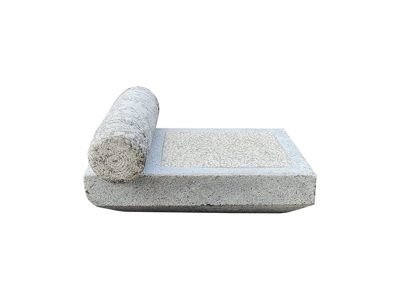 AZKAR Stone Ammikallu Small Size SIL Batta Village Natural Home Decor Traditional Hand Grinder Gift Pooja Miniature Kids Play Length 8 Inch Width 6 Inch - Image 3