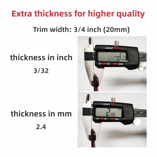NANSH 16Ft Chrome Silver Automotive Car Exterior and Interior Molding Trim Universal Bumper Window Door Body Side Decorative Strip Scratch-Proof (3/4 inch (20mm)) - Image 4