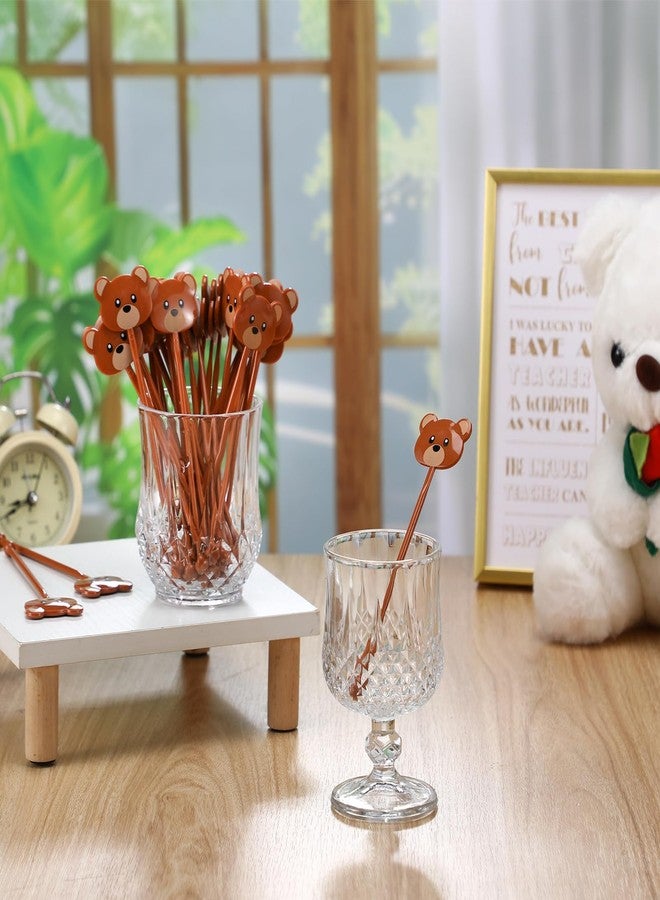 Vesici 30 Pcs We Can Bearly Wait Bear Baby Shower Coffee and Cocktail Drink Swizzle Sticks 6 Inch Bear Cocktail Stirrers for Baby Shower Party Supplies Birthday Tea Coffee Bar Decoration - Image 3