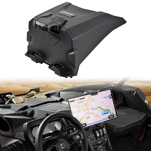 SAUTVS Electronic Device Tablet Phone Holder for Can-Am Maverick X3 2017-2025 Accessories, X3 Electronic Device Mounts with Storage Box Organizer Tray, Replace #715002874 - Image 1