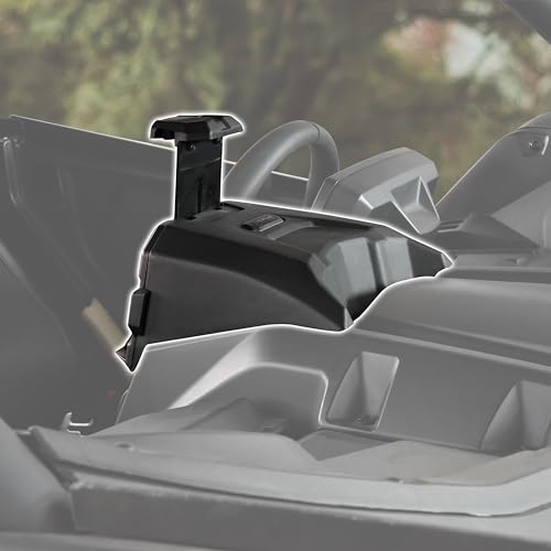SAUTVS Electronic Device Tablet Phone Holder for Can-Am Maverick X3 2017-2025 Accessories, X3 Electronic Device Mounts with Storage Box Organizer Tray, Replace #715002874 - Image 3