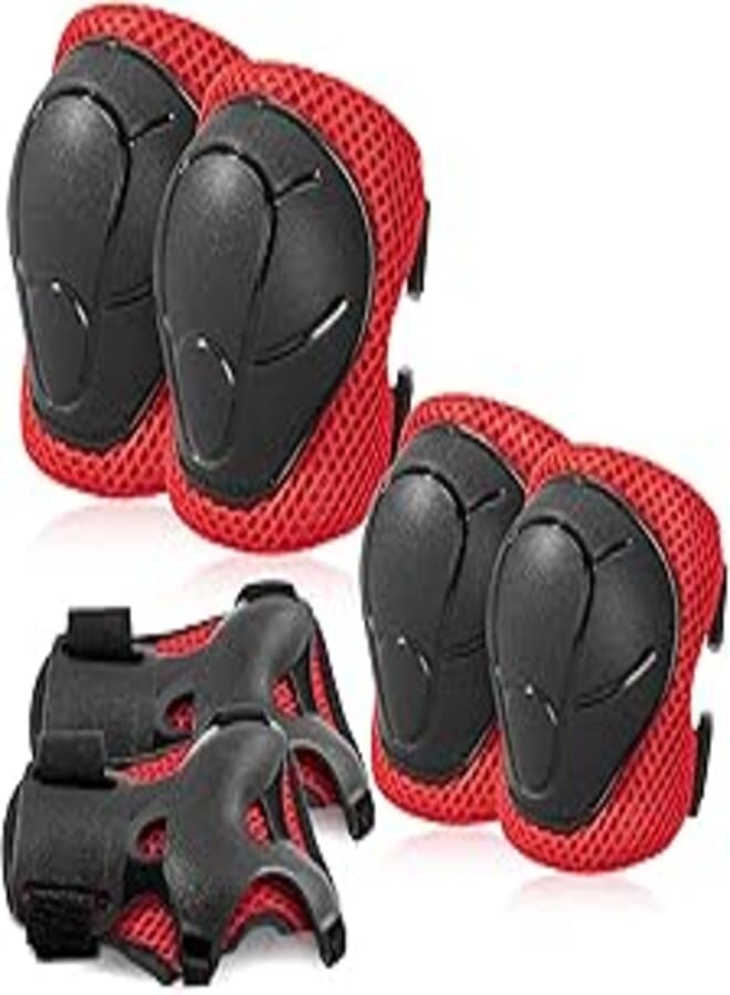 BOSONER Kids/Youth Knee Pad Elbow Pads Guards Protective Gear Set for Roller Skates Cycling BMX Bike Skateboard Inline Skatings Scooter Riding Sports