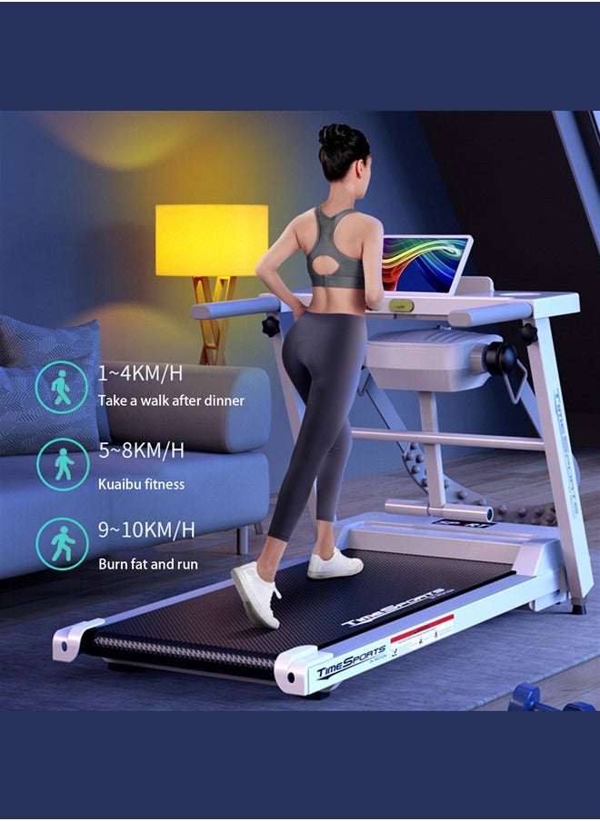 Sandinrayli - Folding Treadmill, Foldable Home Fitness Equipment with LCD for Walking & Running, Cardio Exercise Machine, Store Under Bed/Sofa, Preset and Adjustable Programs - Image 1