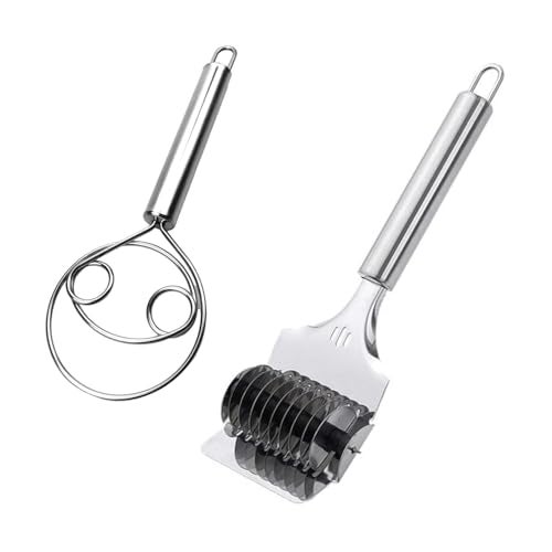 Kunya Stainless Steel Noodle Lattice Roller Docker Dough Cutter Kitchen Gadgets Cooking Baking Pastry Tools (2) - Image 1